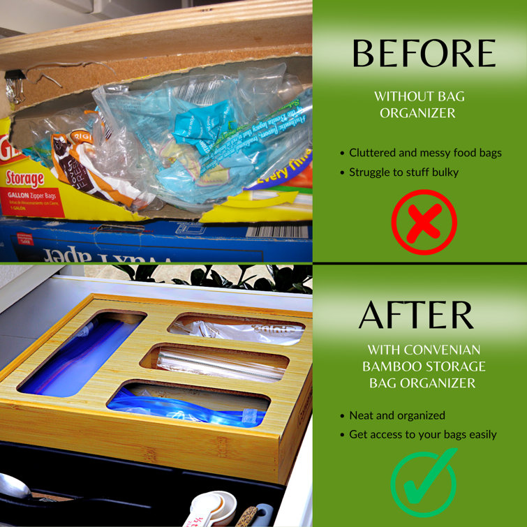 Ziploc bag organizer online for drawer